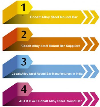 Cobalt Alloy Steel Round Bars / Rods Manufacturers in India