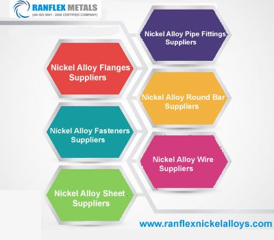 Nickel Alloy Flange,Fasteners,Sheet,Pipe Fittings,Round Bar,Wire Suppliers in India